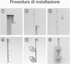 MENSOLA PER DOCCIA INOX