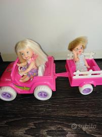 Jeep con Shelly Tommy barbie Mattel anni 90
