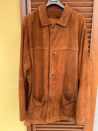 Giacca scamosciata vera pelle vintage