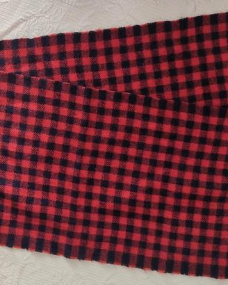 Sciarpa Lacoste scacchi rosso blu