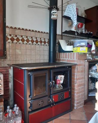 Stufa a legna Nordica-Extraflame modello Rosa