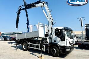 NUOVO EUROCARGO 180-320K ribaltabile + gru JIB