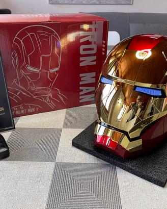Casco Iron Man Mark V 1:1 con LED - Nuovo
