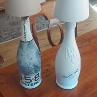 bottiglia con lampada a led