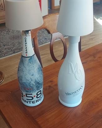 bottiglia con lampada a led