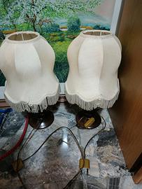 due lampade da comodino anni 60