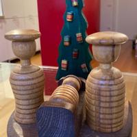 Presepe in legno fatto a mano