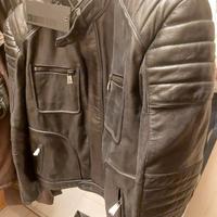 Giacca uomo vera pelle biker Colorado Denim nera