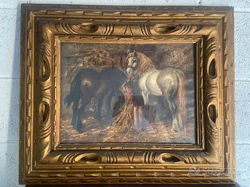 cornice antica con quadro
