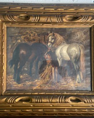 cornice antica con quadro