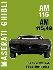 Libretto Manuale Catalogo Ricambi Maserati Epoca