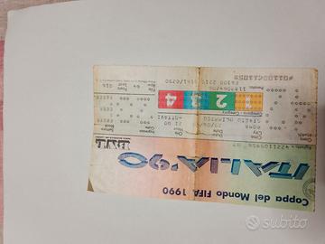 Biglietto mondiale Italia 90