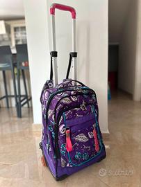 Zaino Seven Trolley Viola – Scuola, comodo e super