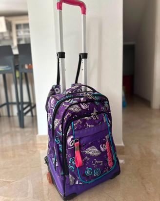 Zaino Seven Trolley Viola – Scuola, comodo e super