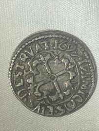 Reale Argento 1699 Carlo II-Cagliari-conio anomalo
