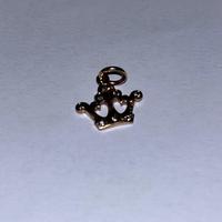 Corona charm Dodo oro rosa e diamanti brown