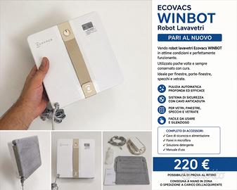Ecovacs WINBOT Robot Lavavetri – Pari al nuovo