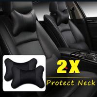 2Pcs Cuscini per auto in Simil Pelle Poggiatesta C