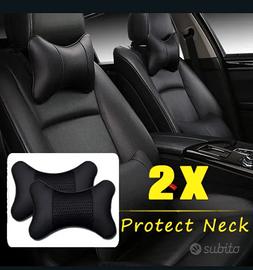 2Pcs Cuscini per auto in Simil Pelle Poggiatesta C