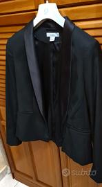Giacca donna in cotone nera H&M taglia 44 italiana