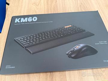 Kit Tastiera e Mouse Bluetooth con poggia polsi