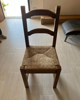 Set di sedie in legno stile rustico