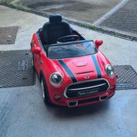 Mini cooper cabrio macchina per bambini
