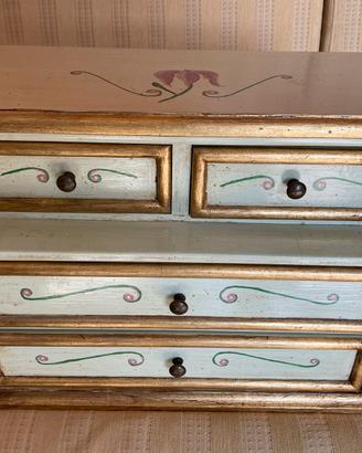 CASSETTIERA STILE FIORENTINO ARTIGIANALE