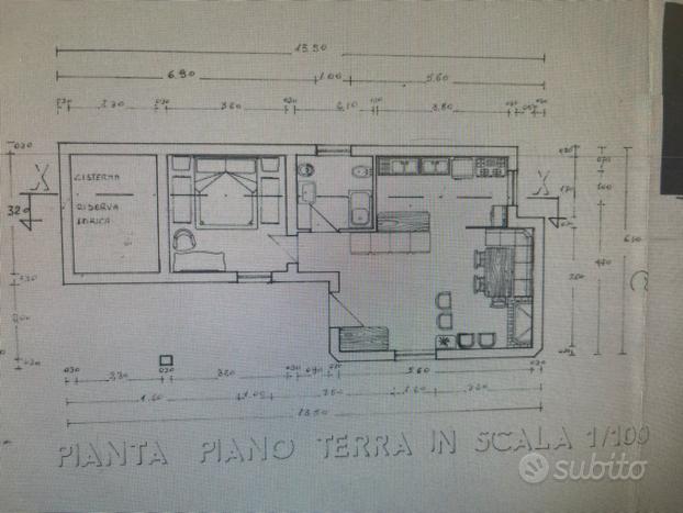 Terreno con rustico, progetto approv, pozzo corren