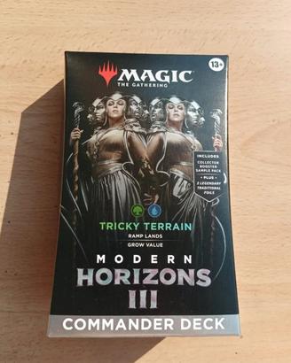Magic Commander Deck "Tricky Terrain" Modern 3 ENG