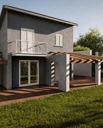 Villa su due livelli panoramica via ponteparco