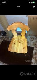 SEDIA IN LEGNO MASSELLO