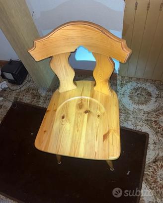 SEDIA IN LEGNO MASSELLO