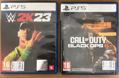 2 Giochi PS5 - Call of Duty Black Ops 6 + WWE 2K23