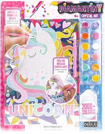 Diamantini incollare unicorno creart bambini