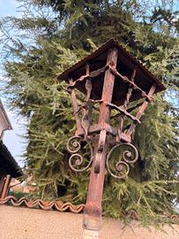 Porta Lanterna in ferro battuto  artigianale