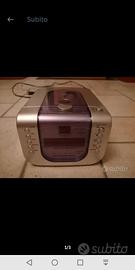 radio stereo 2 casse sveglia lettore cd portatile