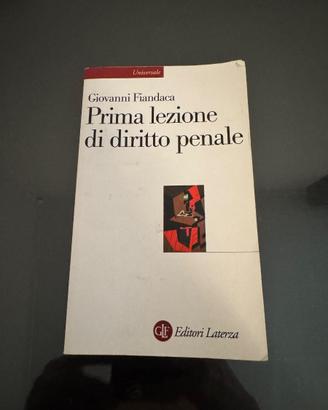 Prima lezione di diritto penale