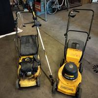 Blocco 3 macchine da giardino