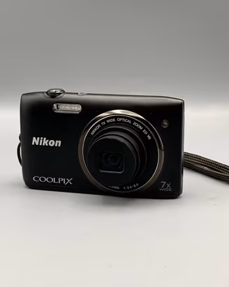 Fotocamera Nikon Coolpix S3500 Nera 20.1mp 7x Zoom
