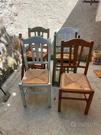 Sedie rustiche