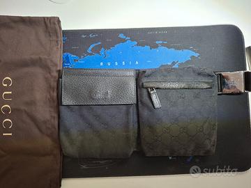 Marsupio Gucci GG Canvas nero