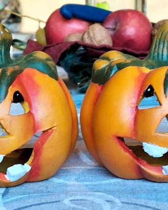 Lanterna porta candela zucca 
