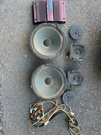 Amplificatore e n.6 casse per auto