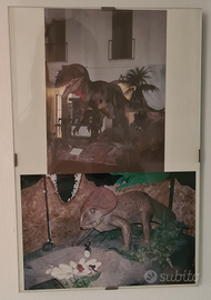 Quadro incorniciato dinosauri 30x20cm