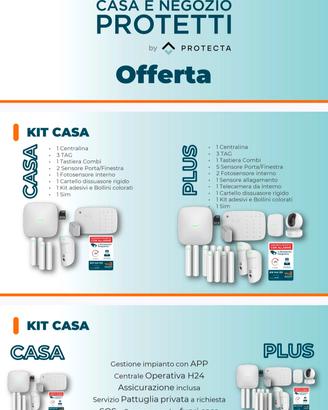 kit allarme + centrale operativa h24