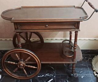 Carrello/ mobile bar, portavivande in legno