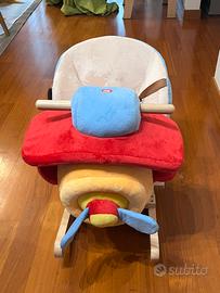 Dondolo morbido a forma di aeroplano