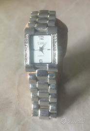Orologio donna mov. Quarzo-acciaio con brillantini