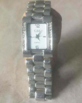 Orologio donna mov. Quarzo-acciaio con brillantini